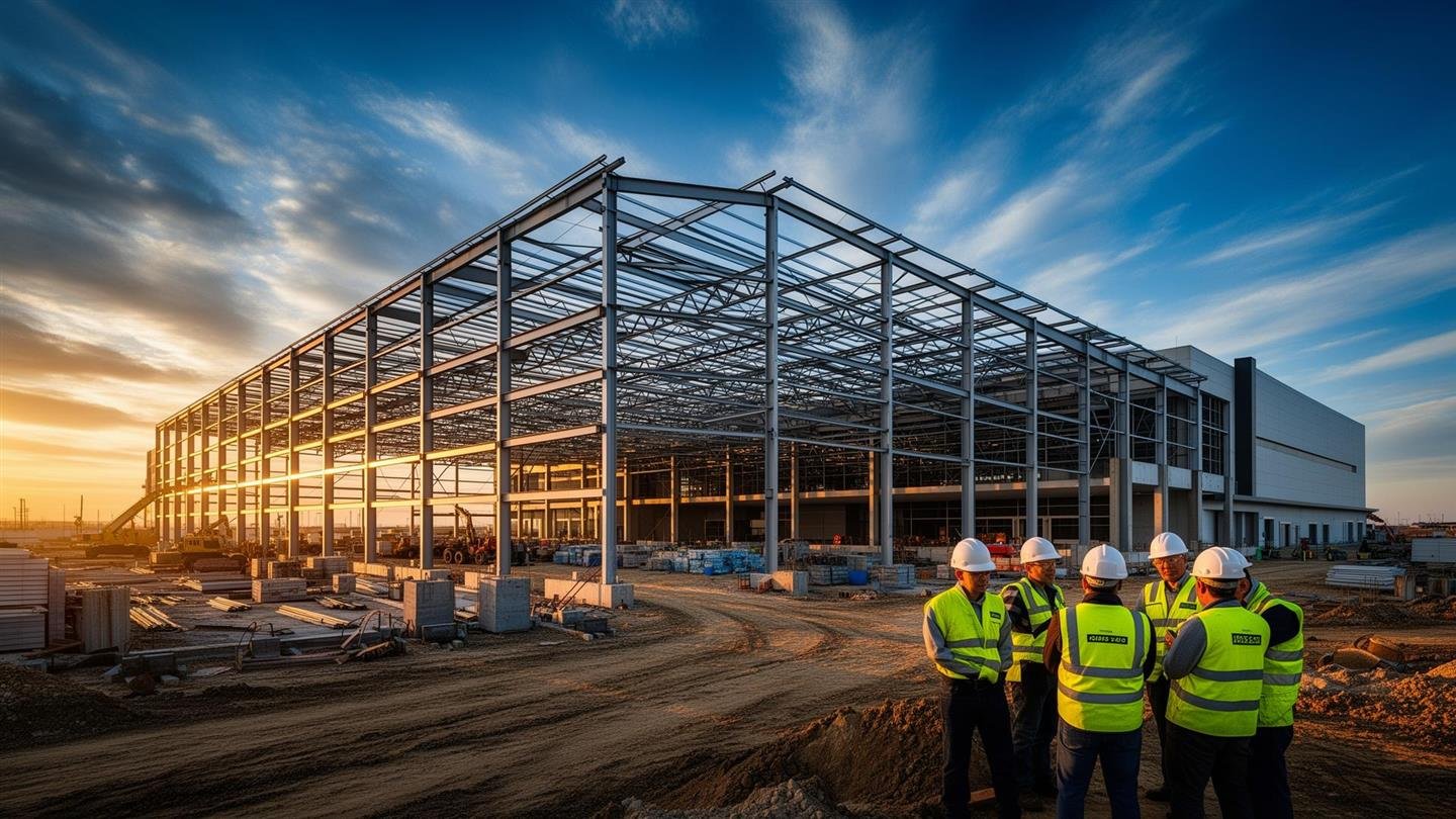 Estrutura de obra comercial