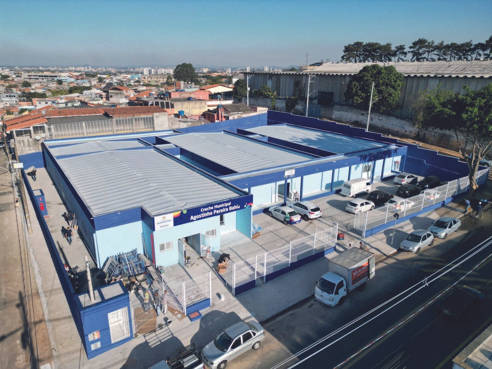 Obra concluída vista do alto